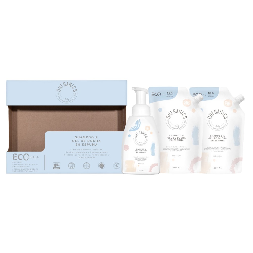 Caja Shampoo & Gel de Ducha en Espuma + 2 Refills - Imagen 3